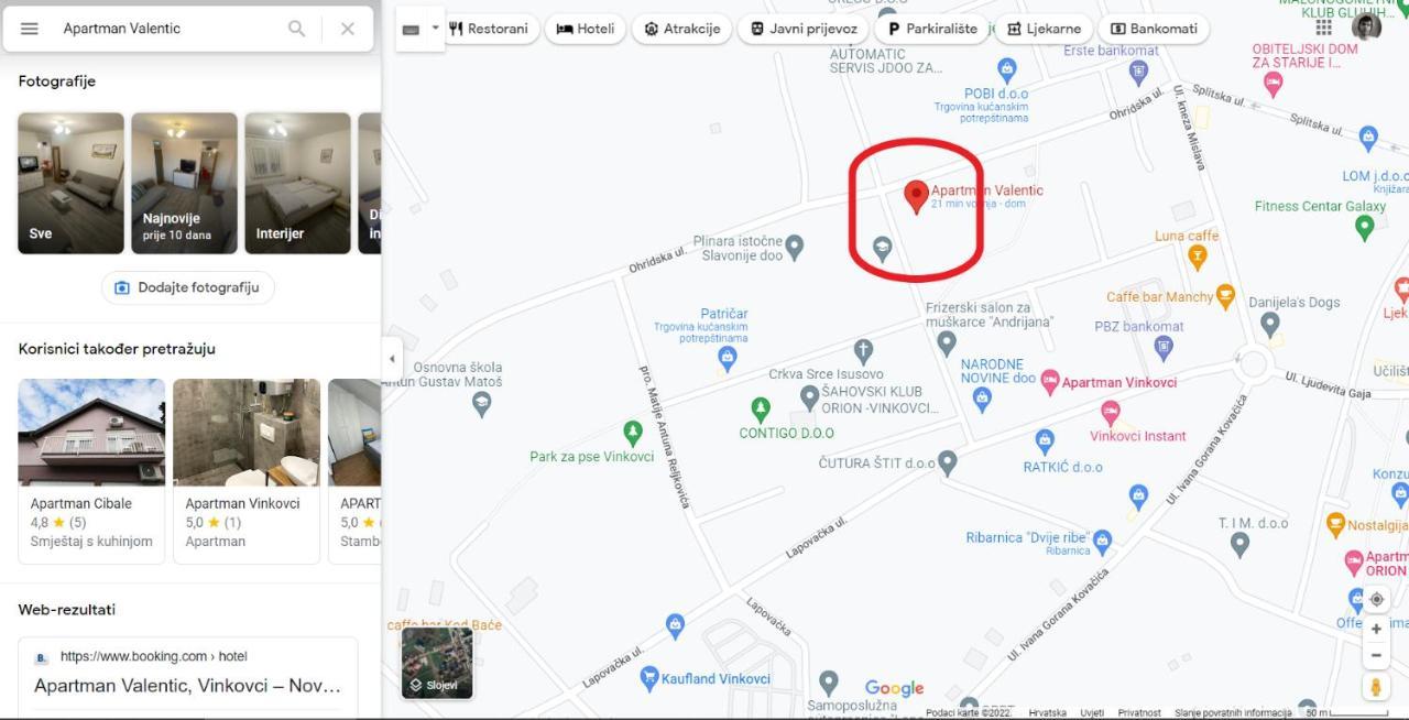 Apartman Valentic Vinkovci Εξωτερικό φωτογραφία